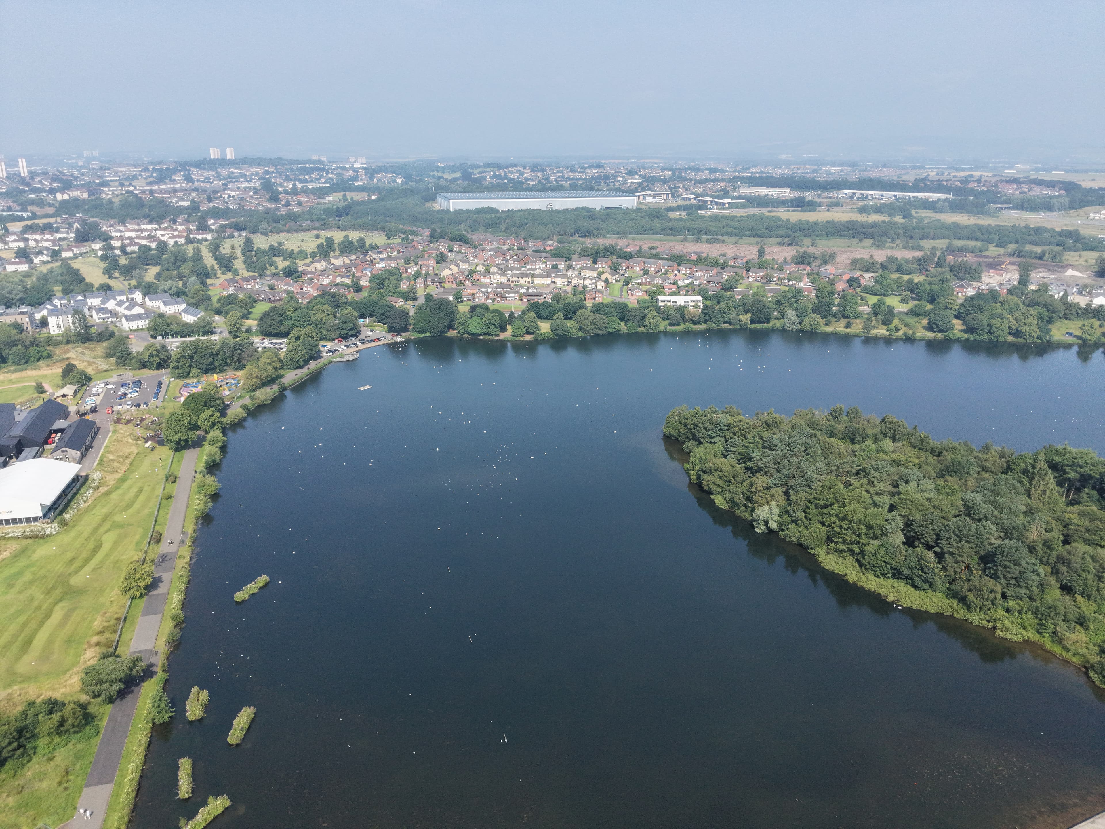 Hogganfield Loch Drone Image Summer 2026