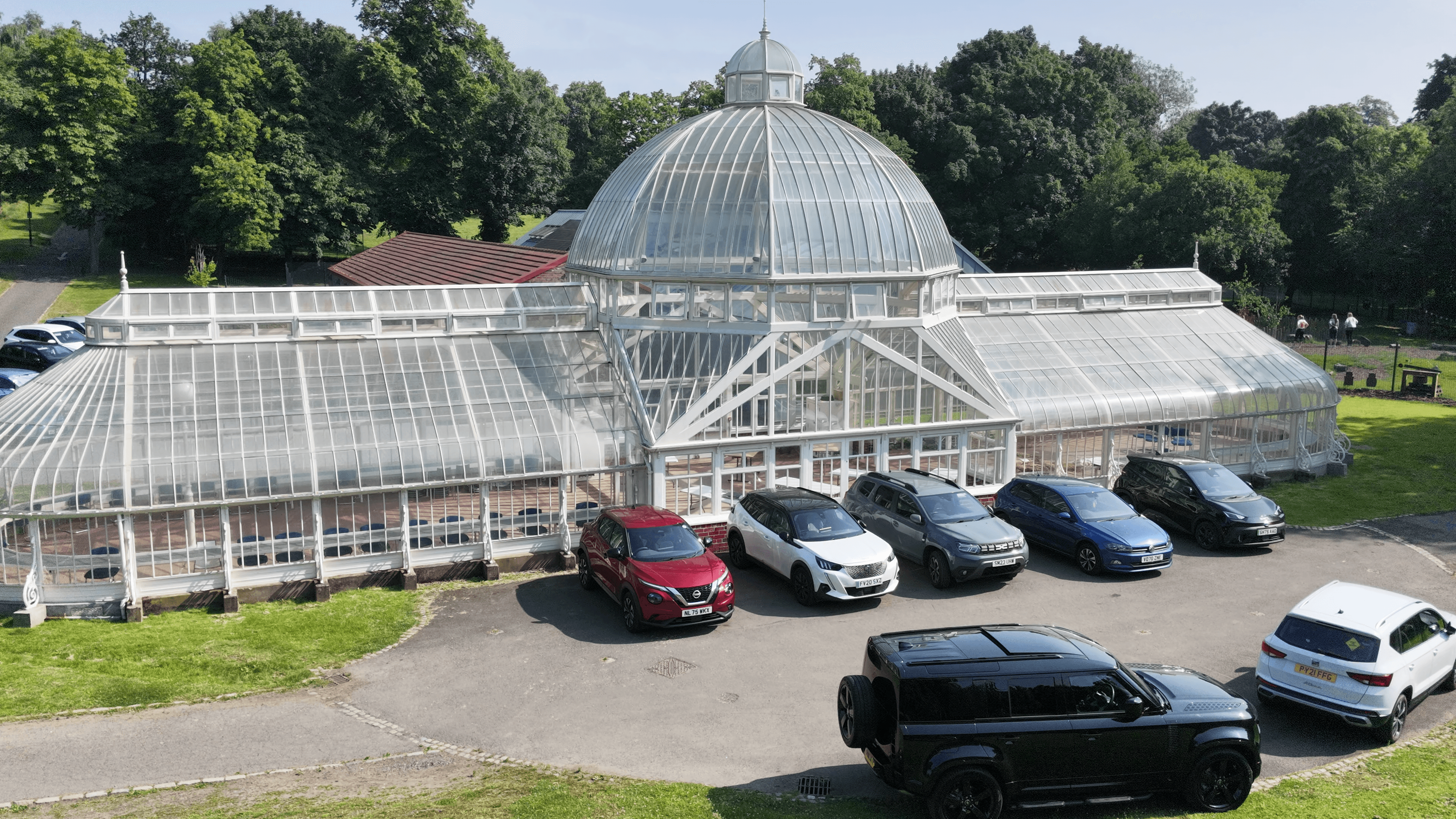 Tollcross Park Drone Image 2026 summer