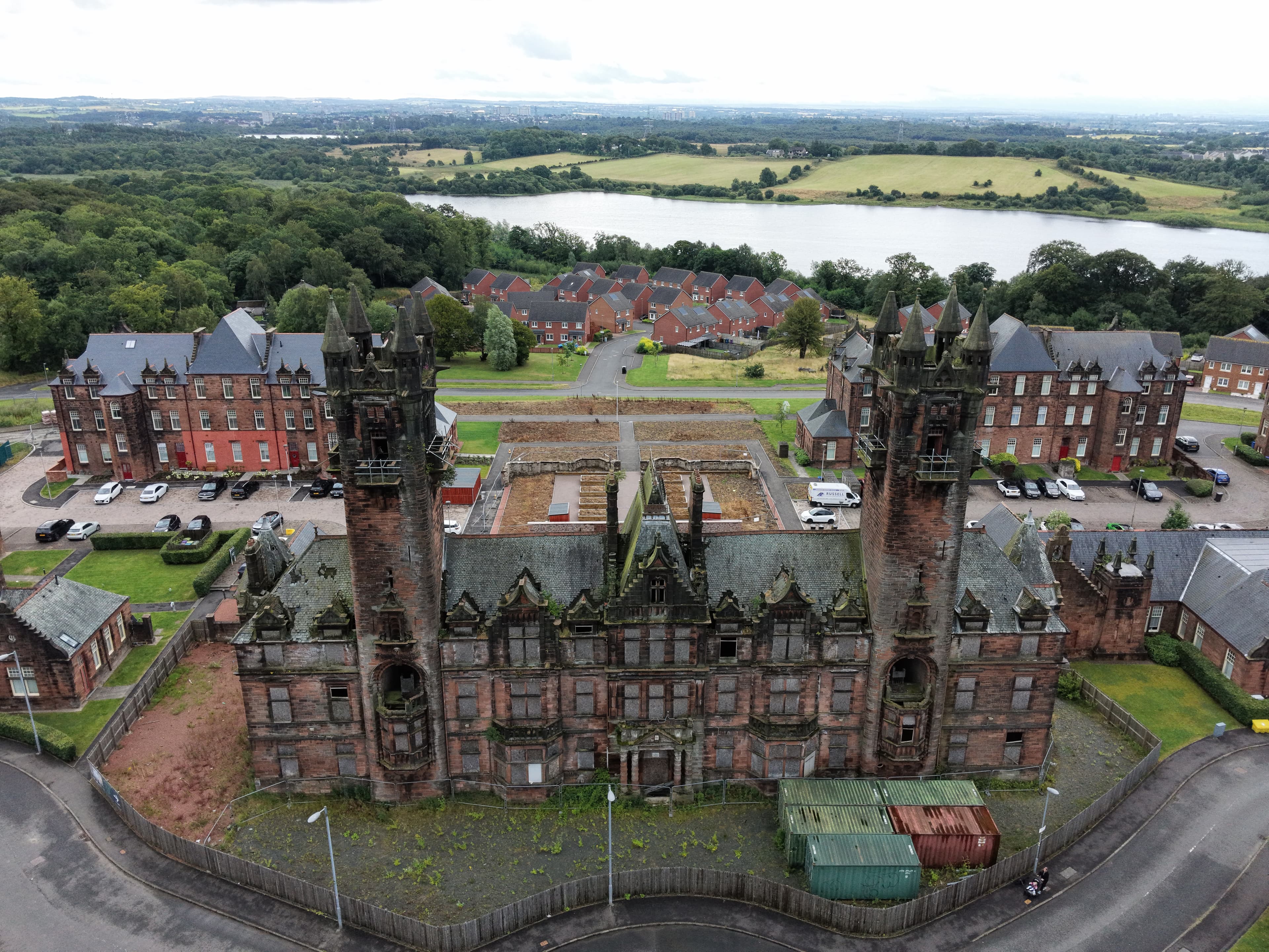 Gartloch Hospital summer 2026 drone image