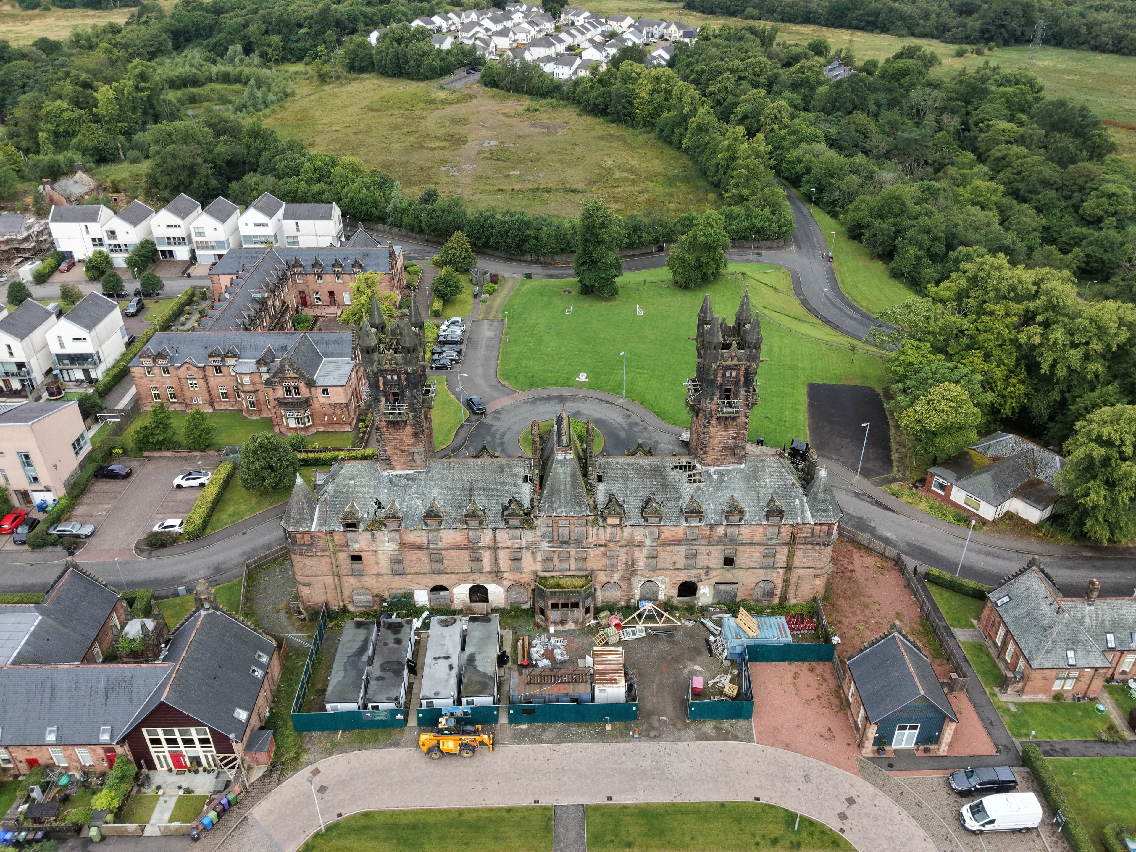 Gartloch Hospital summer 2026 drone image