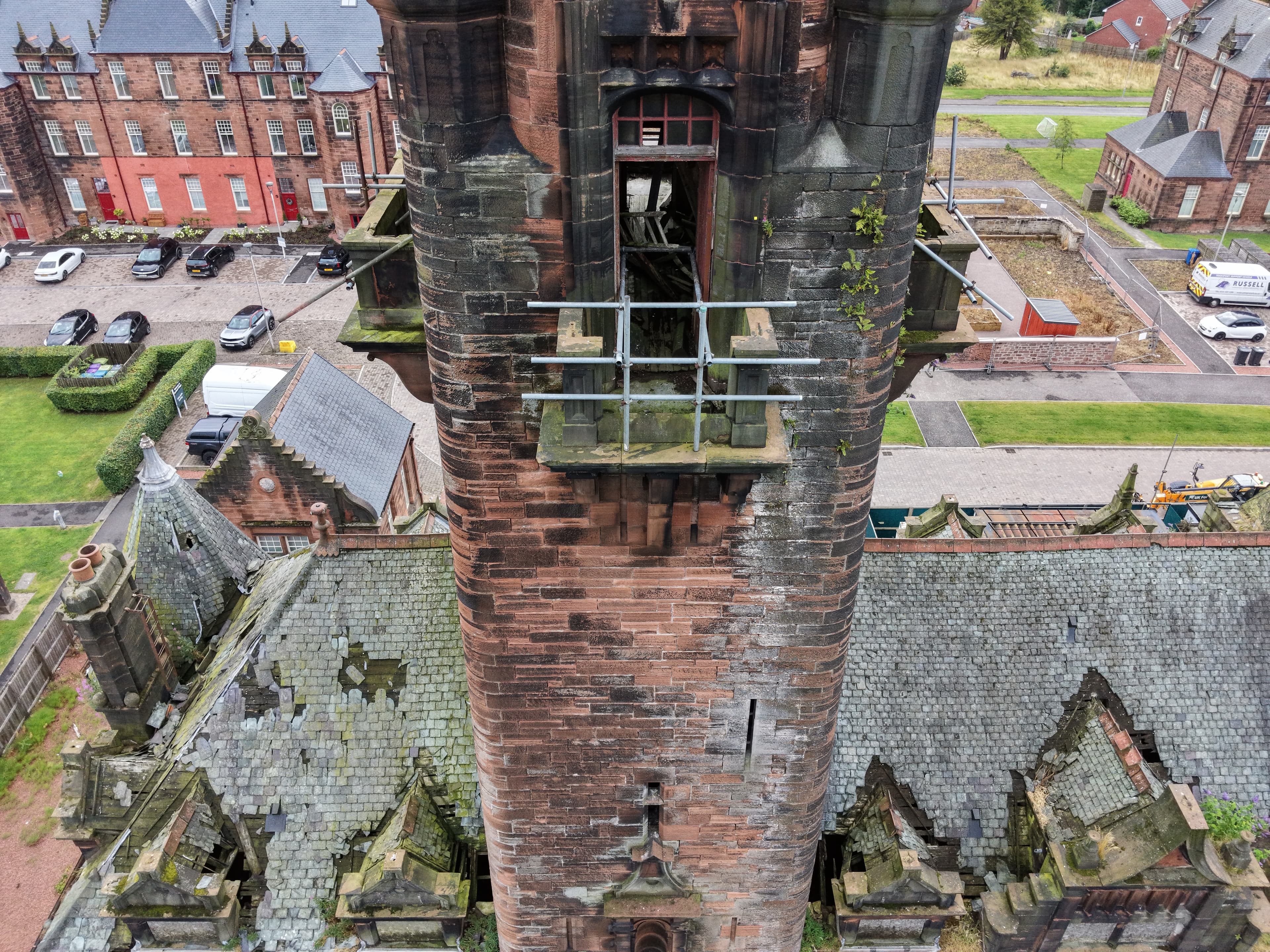 Gartloch Hospital summer 2026 drone image