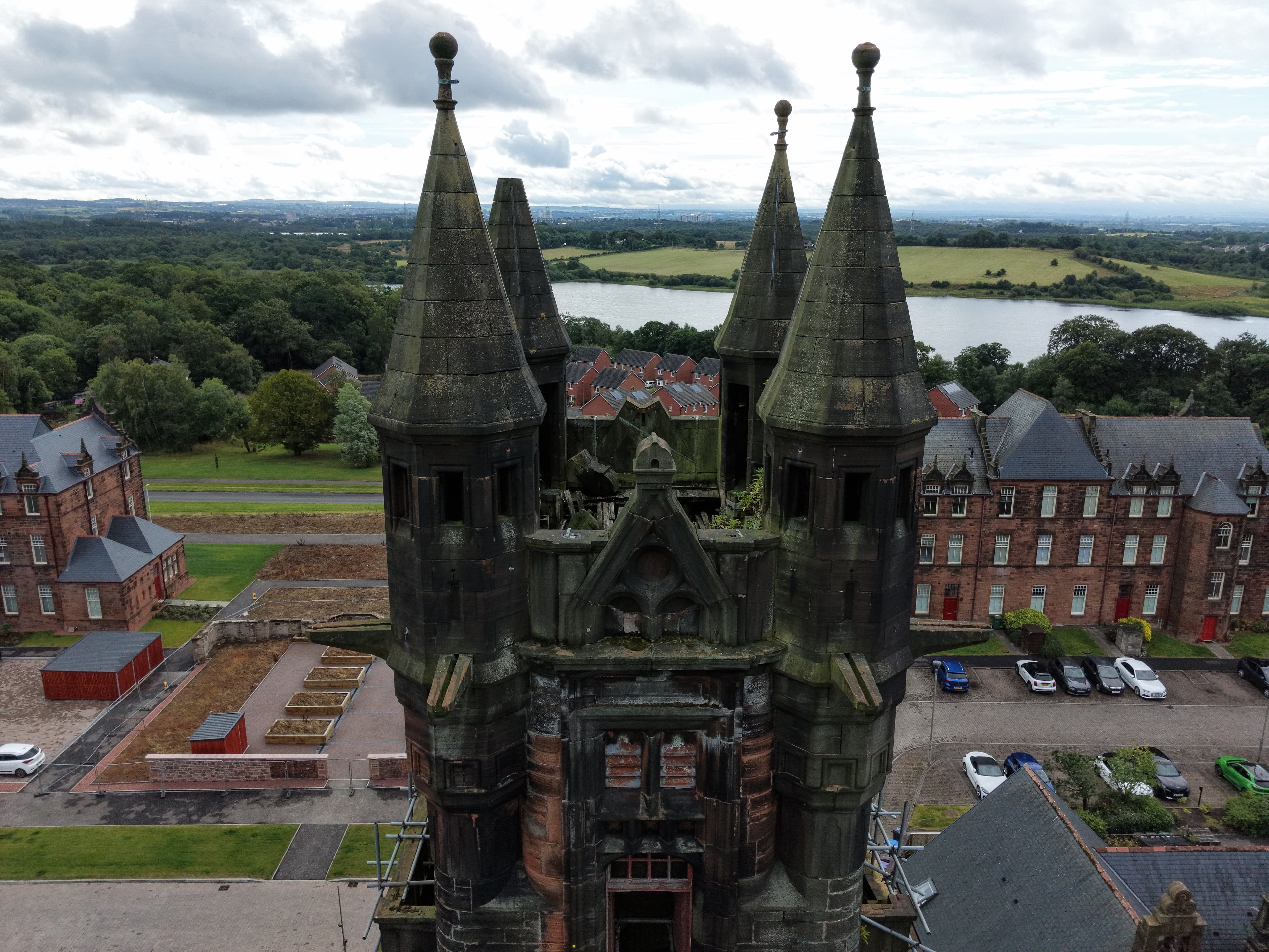 Gartloch Hospital summer 2026 drone image