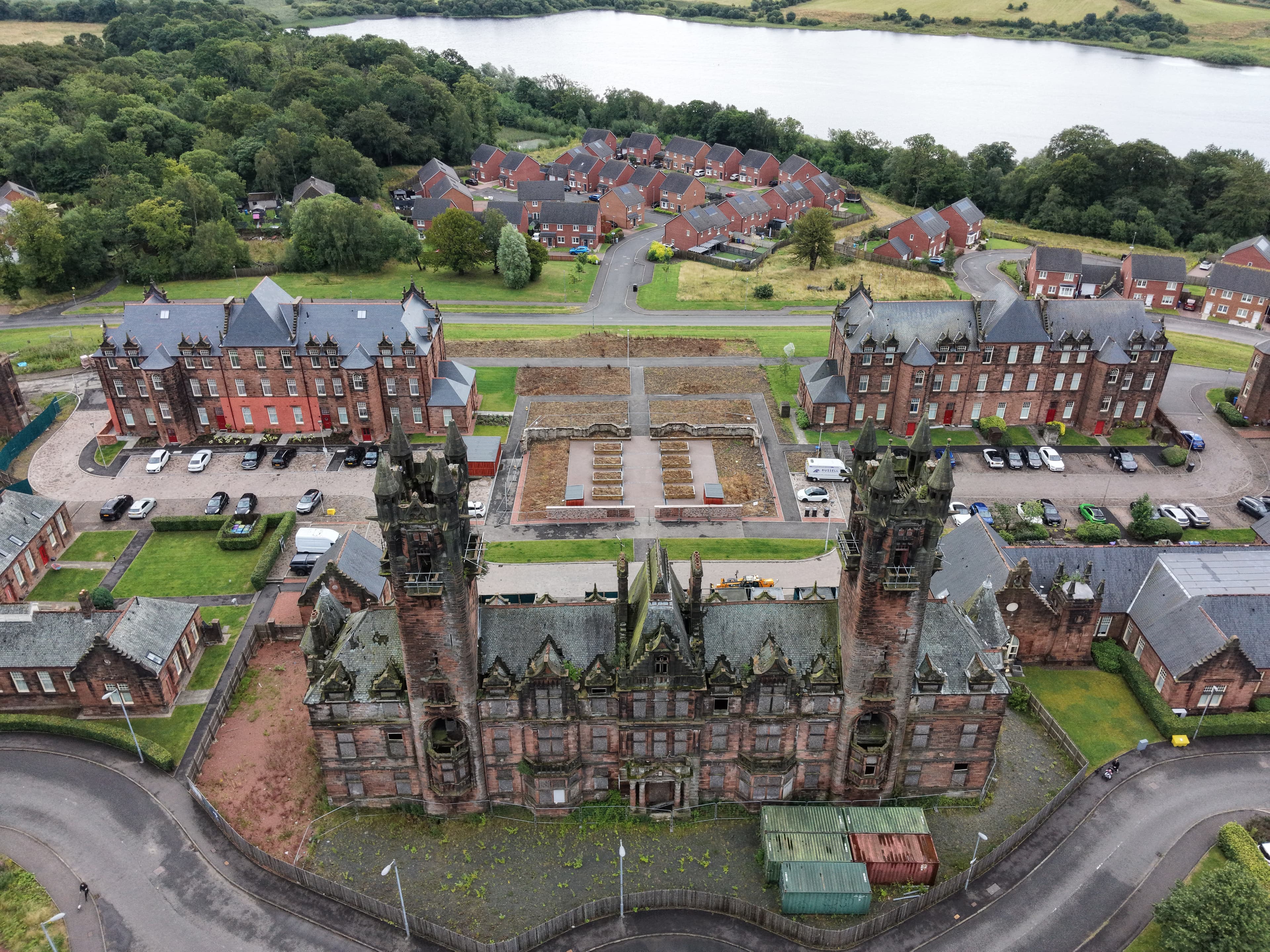 Gartloch Hospital summer 2026 drone image