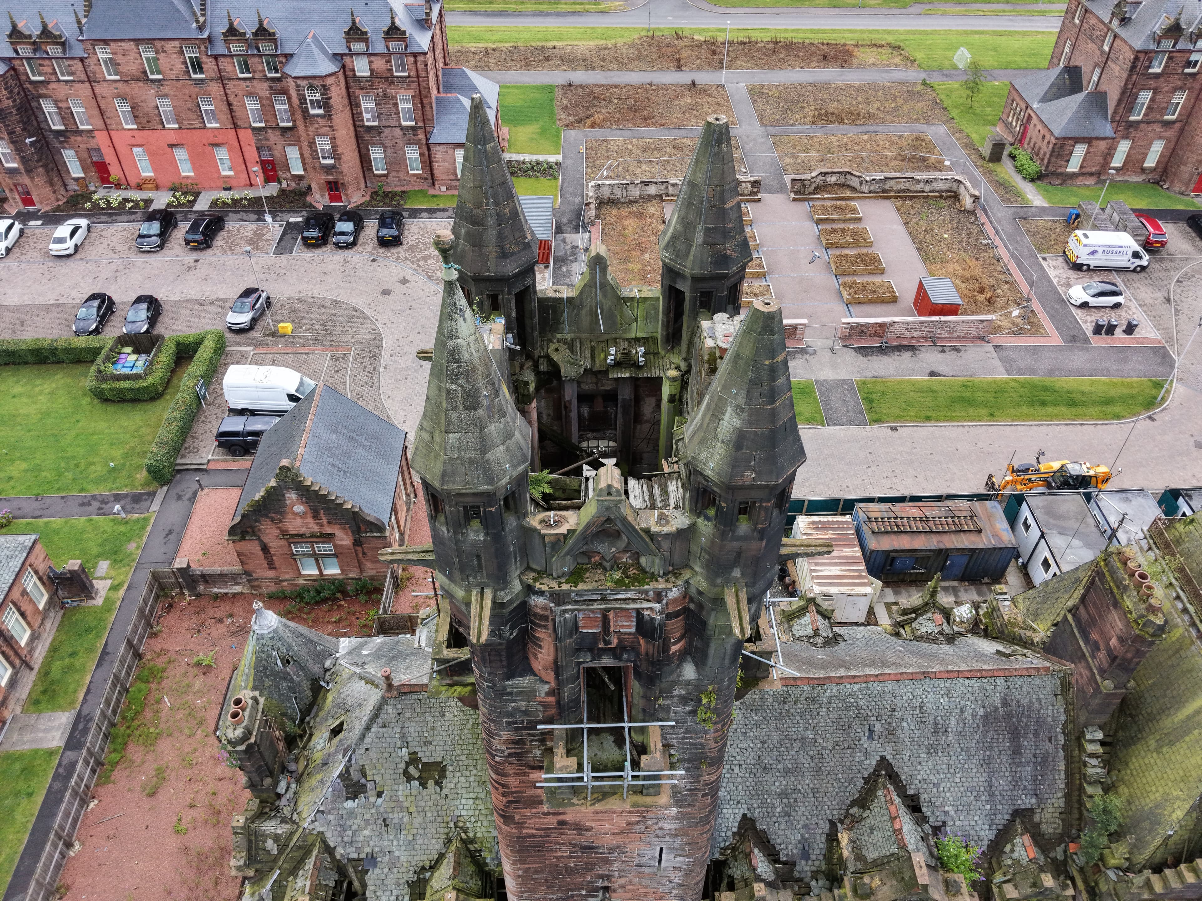 Gartloch Hospital summer 2026 drone image