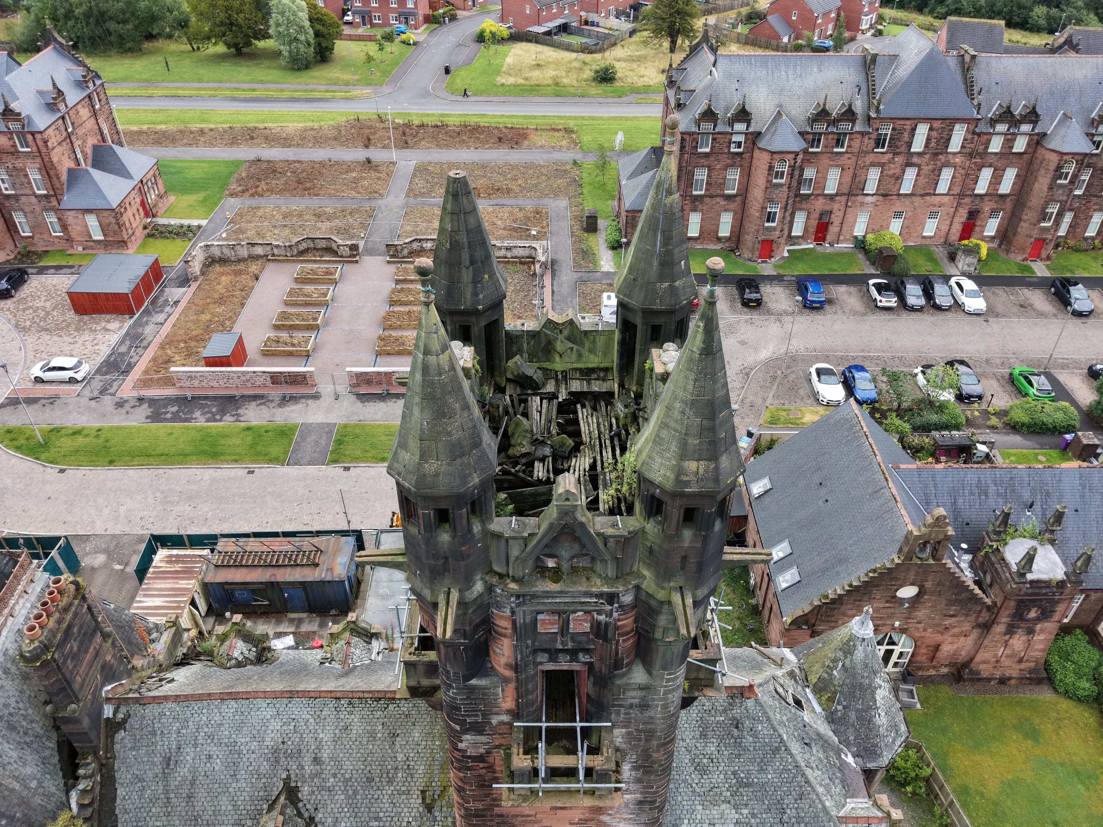 Gartloch Hospital summer 2026 drone image