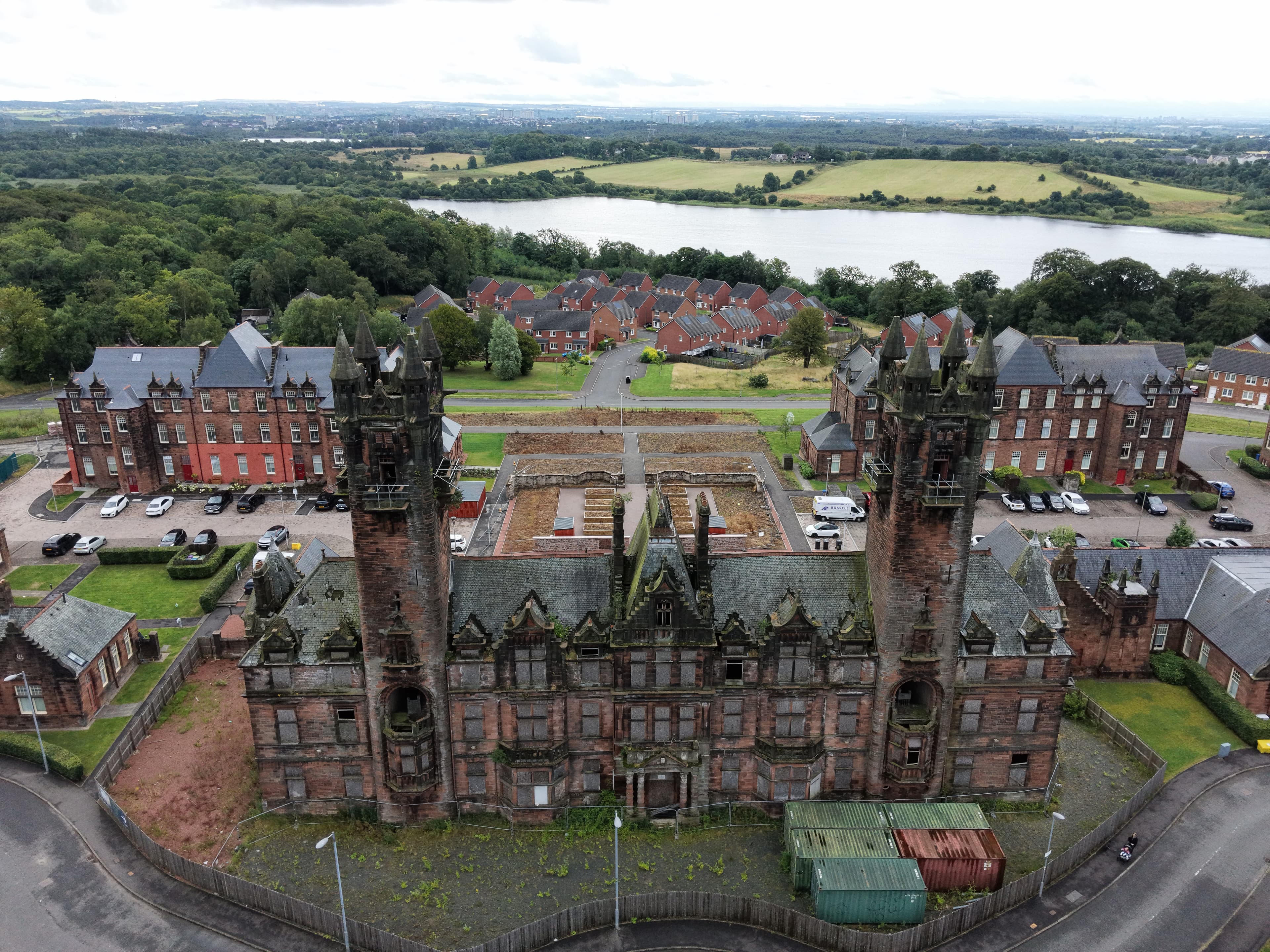Gartloch Hospital summer 2026 drone image