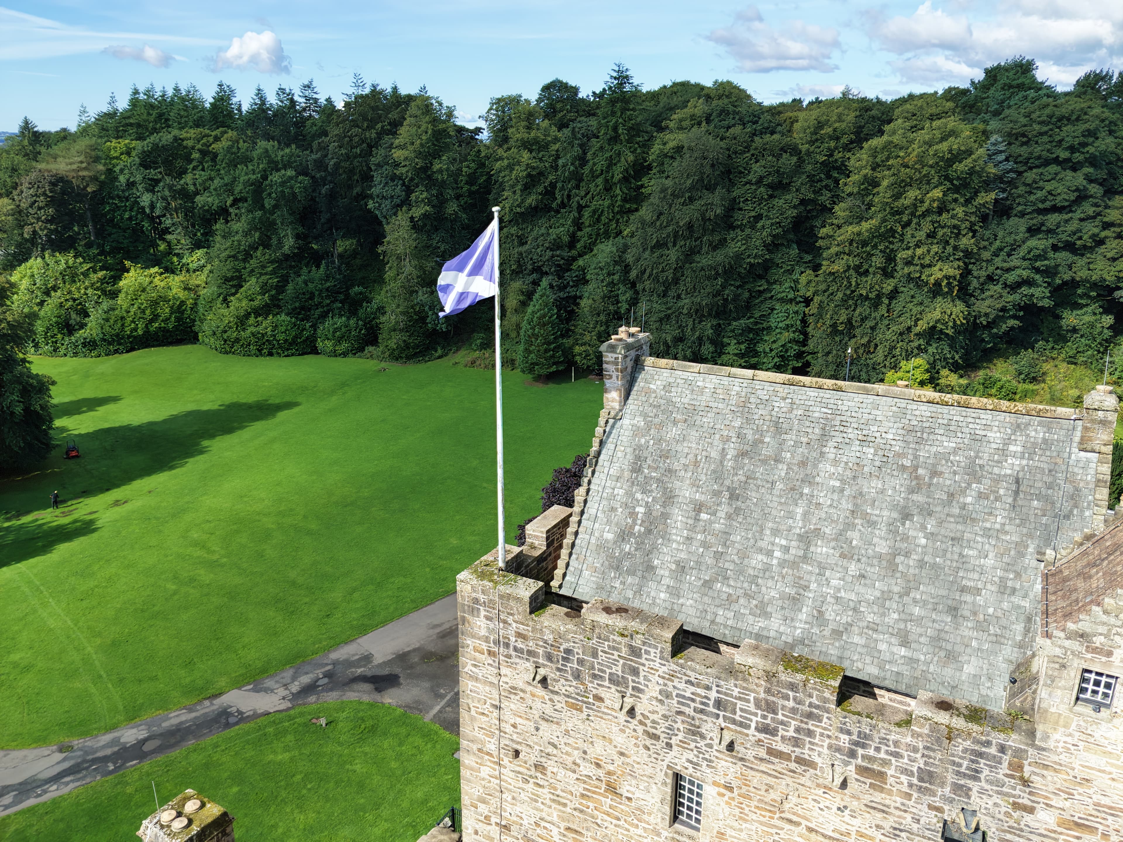 Dean Castle drone image