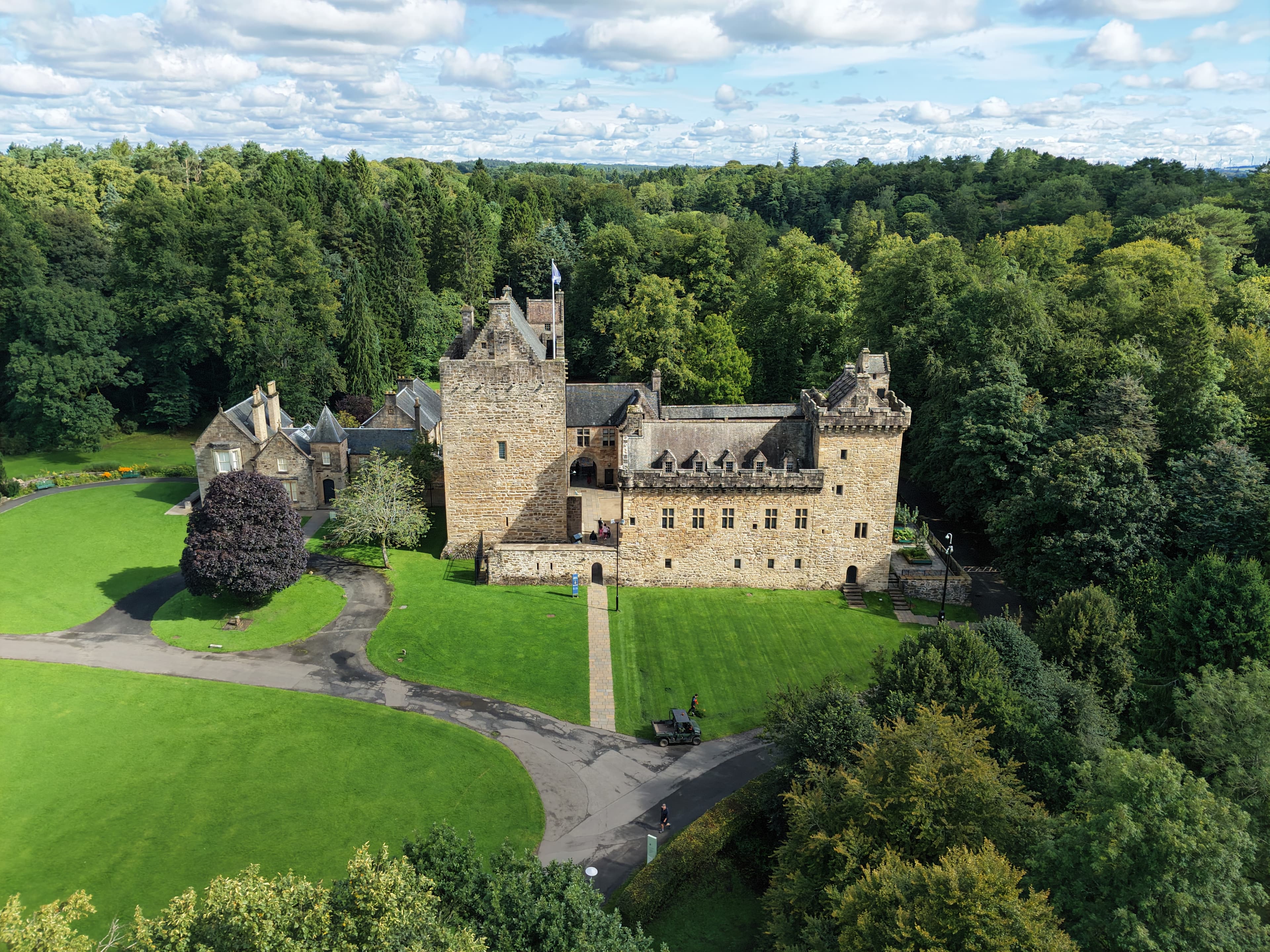 Dean Castle drone image