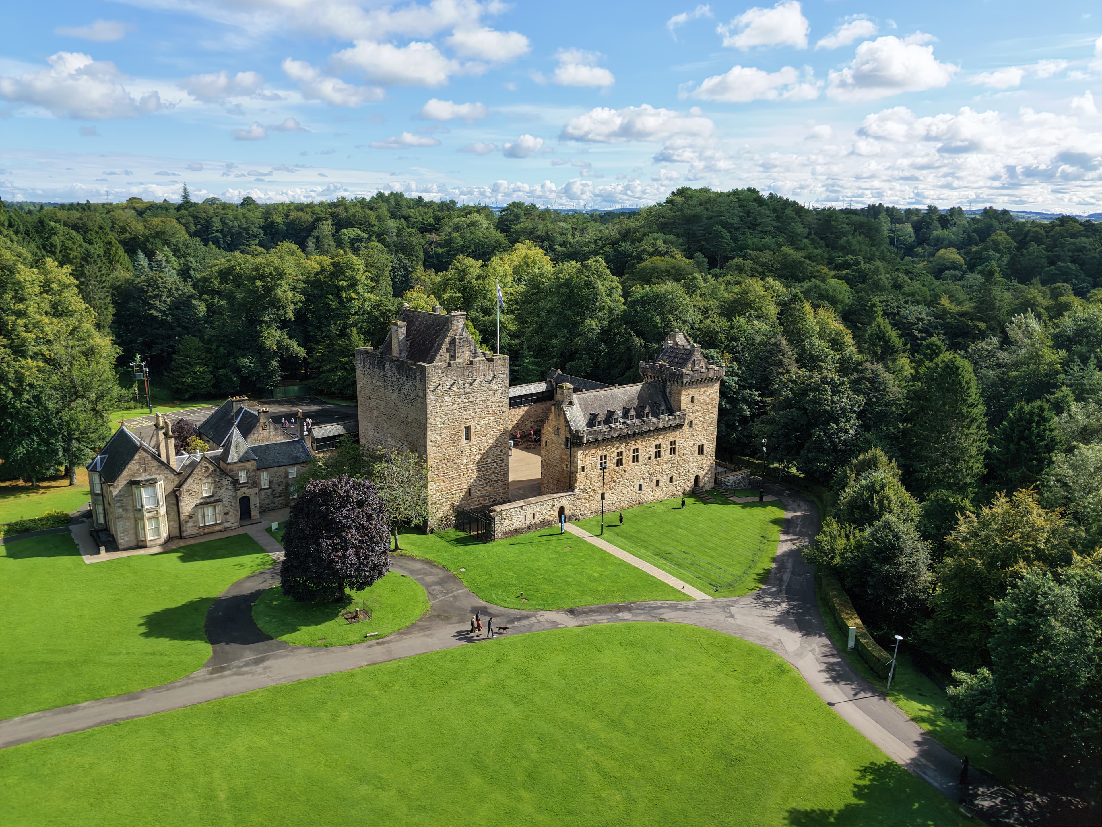 Dean Castle drone image