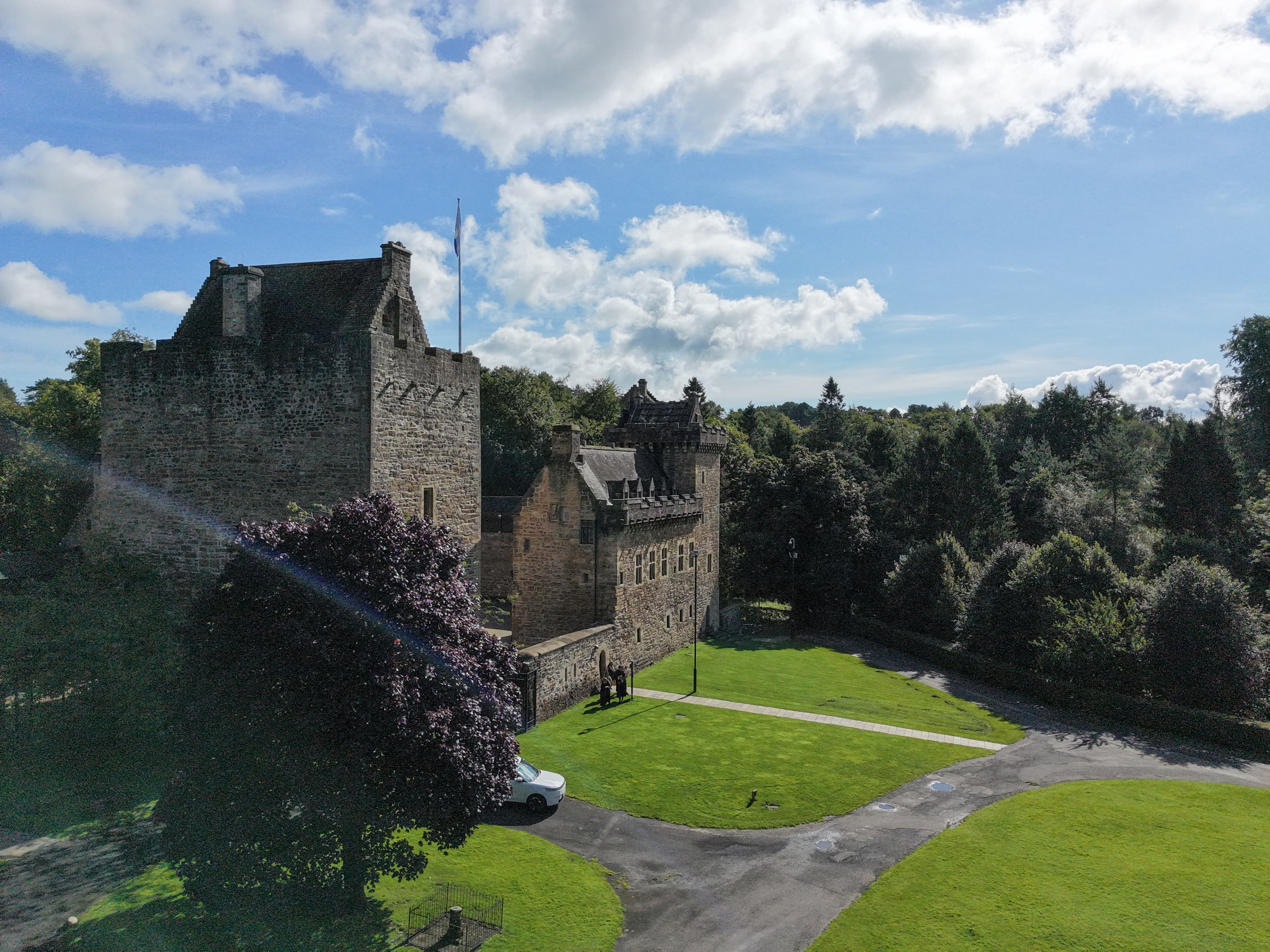 Dean Castle drone image