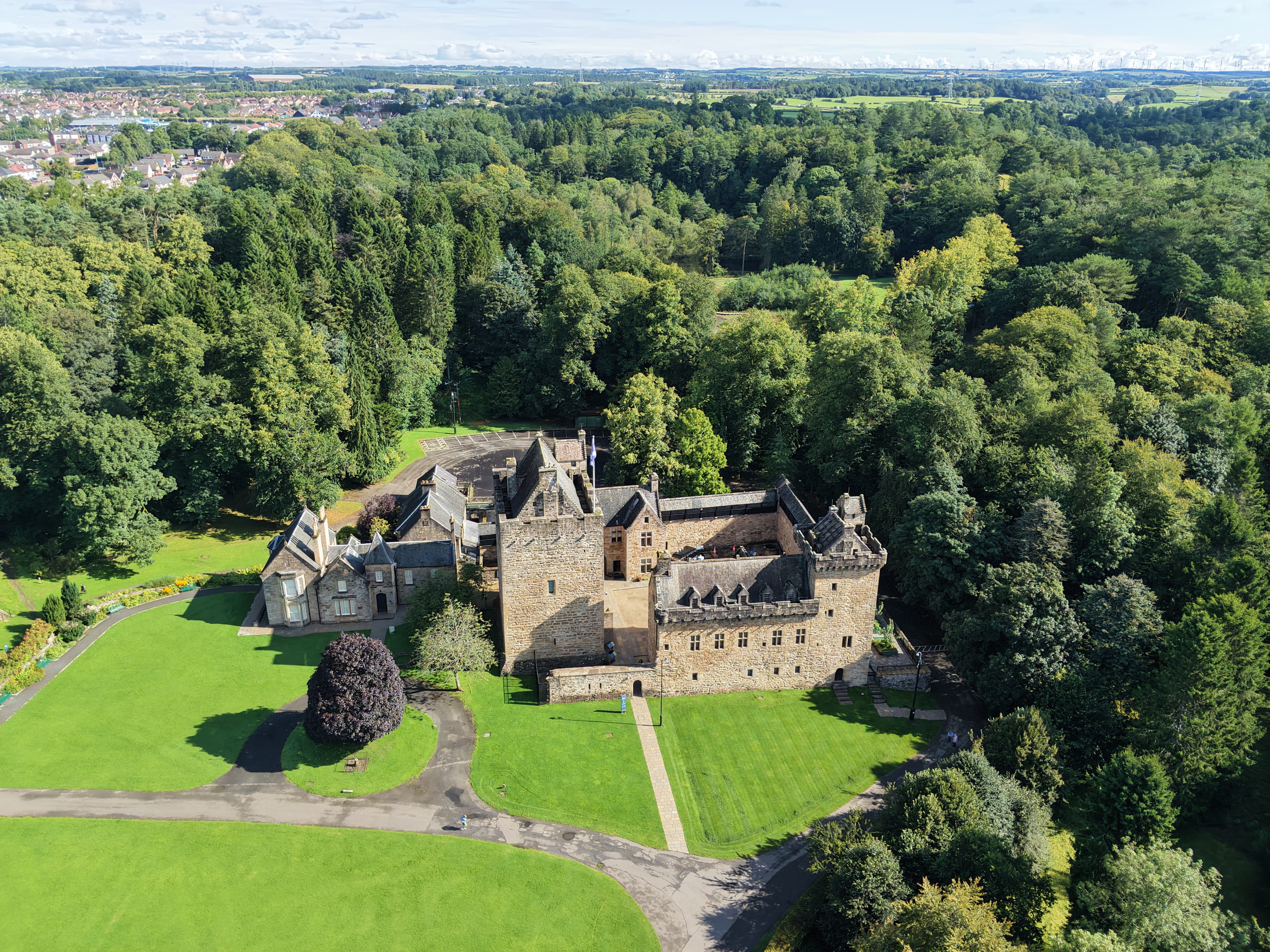 Dean Castle drone image