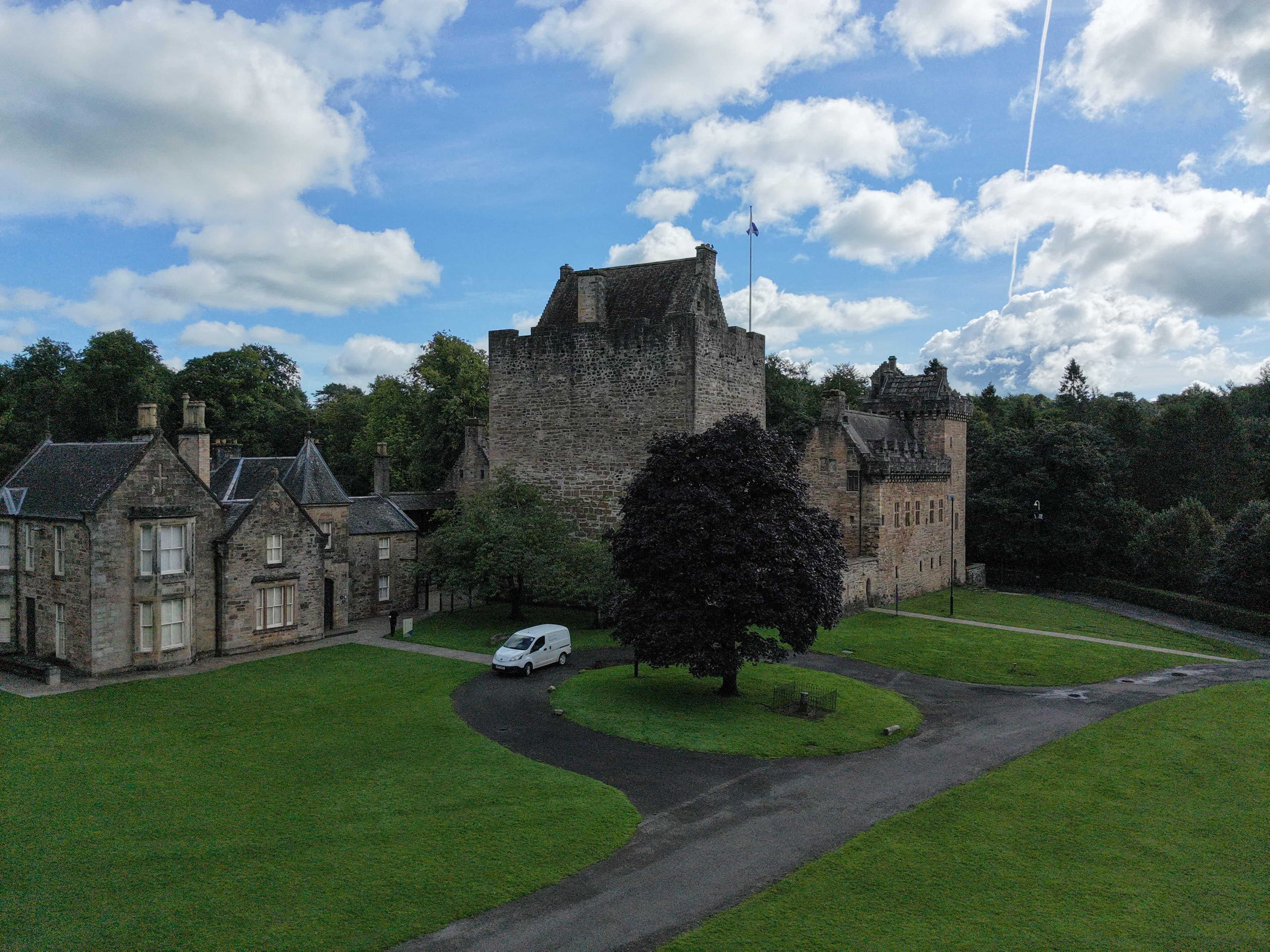 Dean Castle drone image