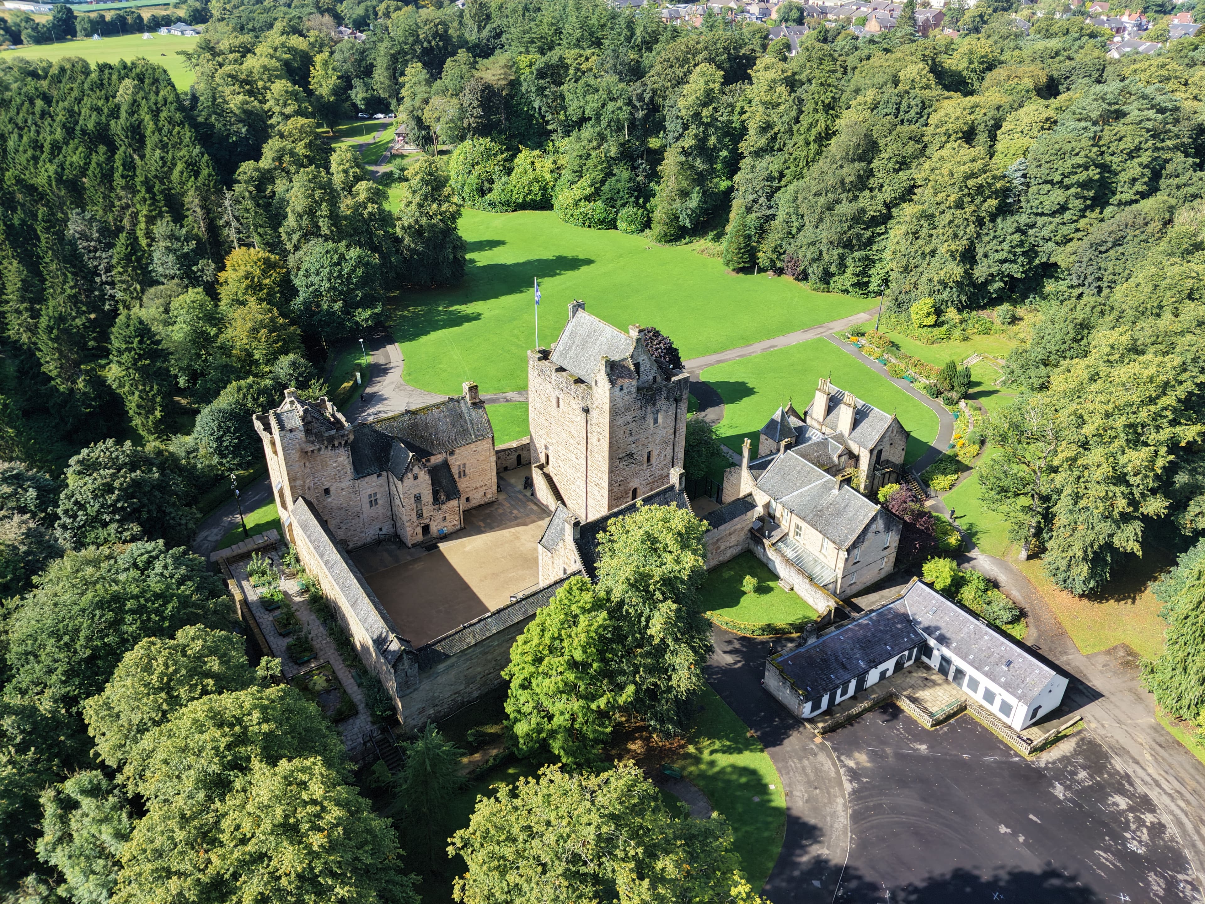 Dean Castle drone image