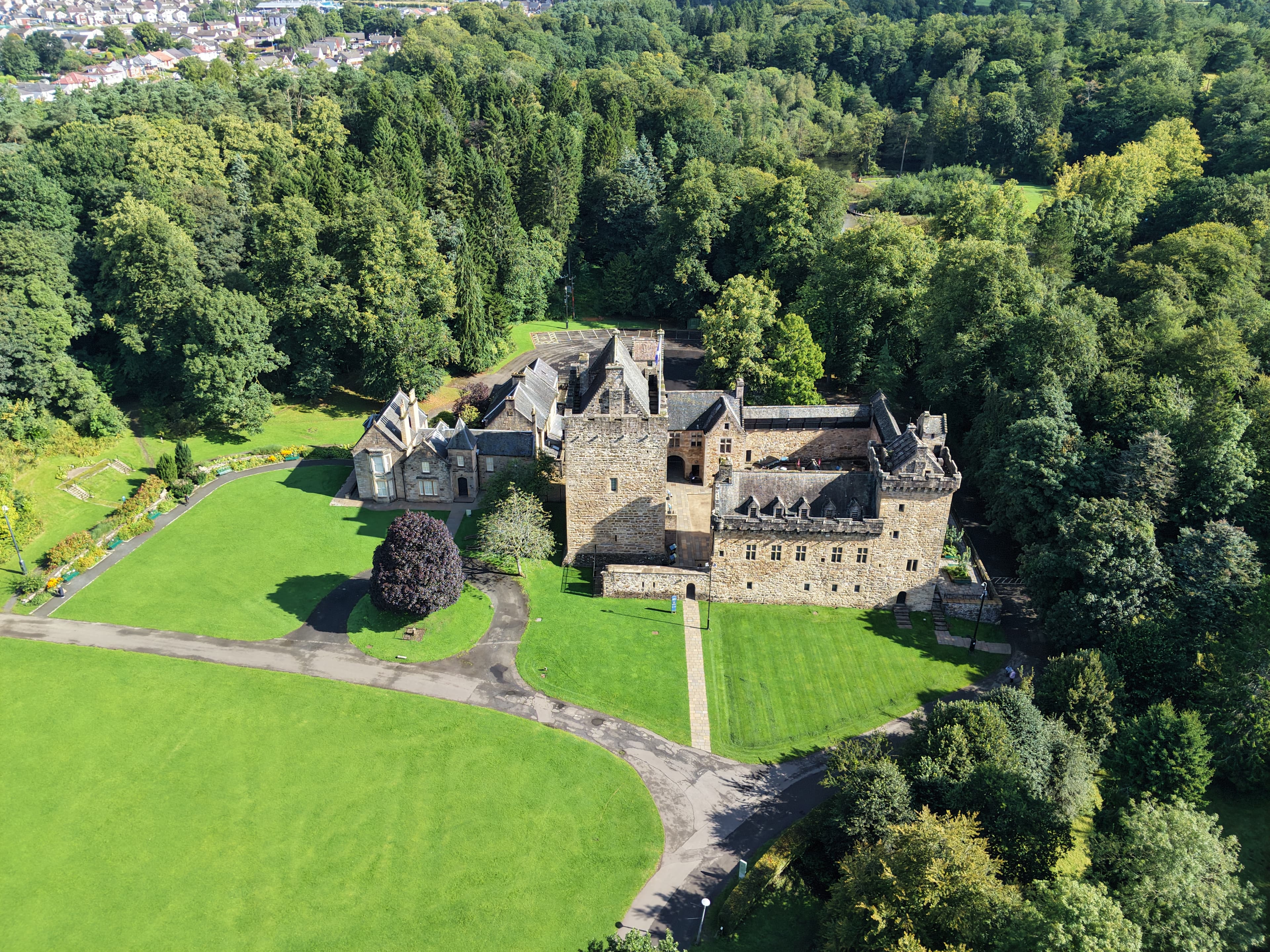 Dean Castle drone image