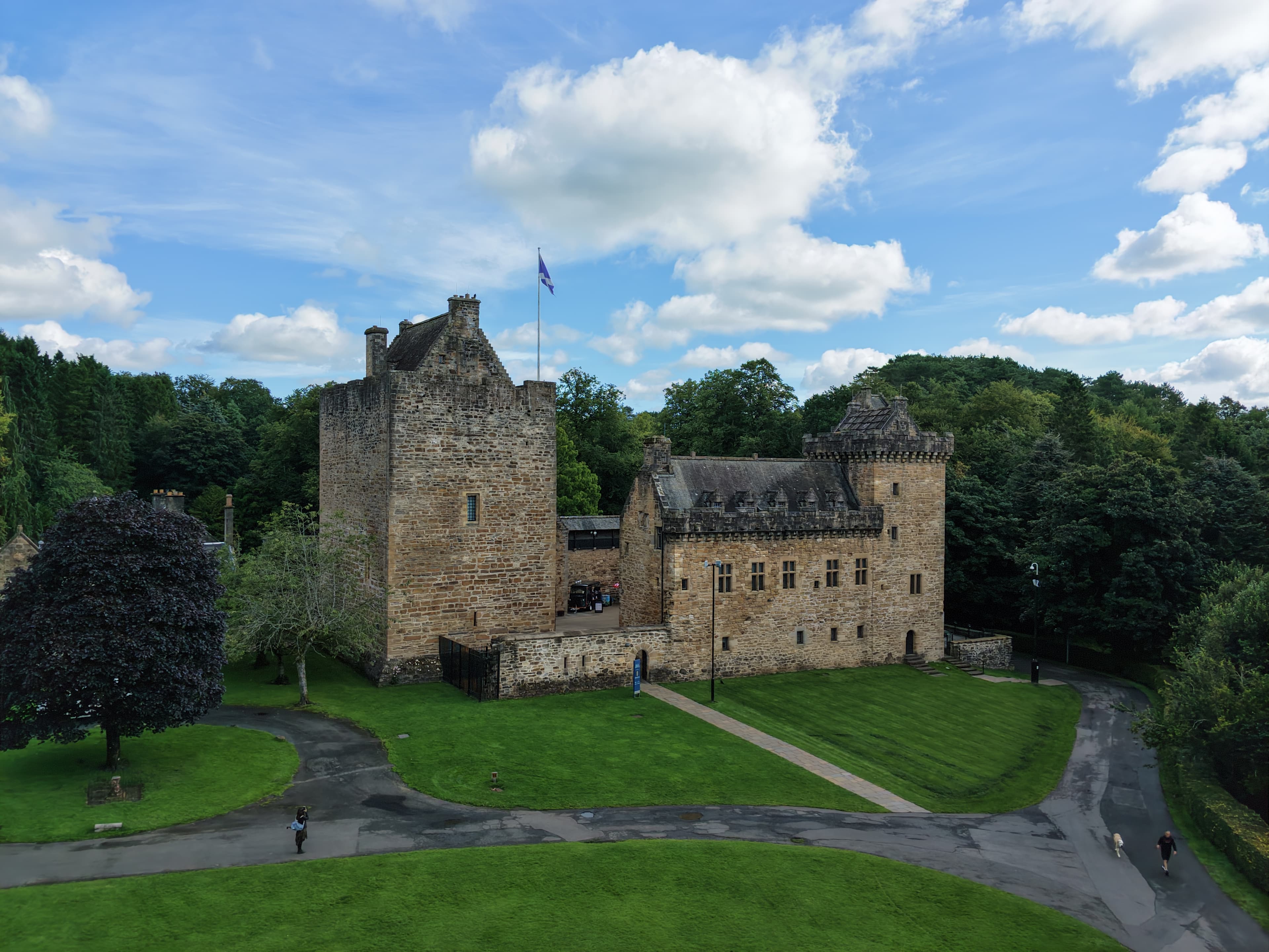 Dean Castle drone image