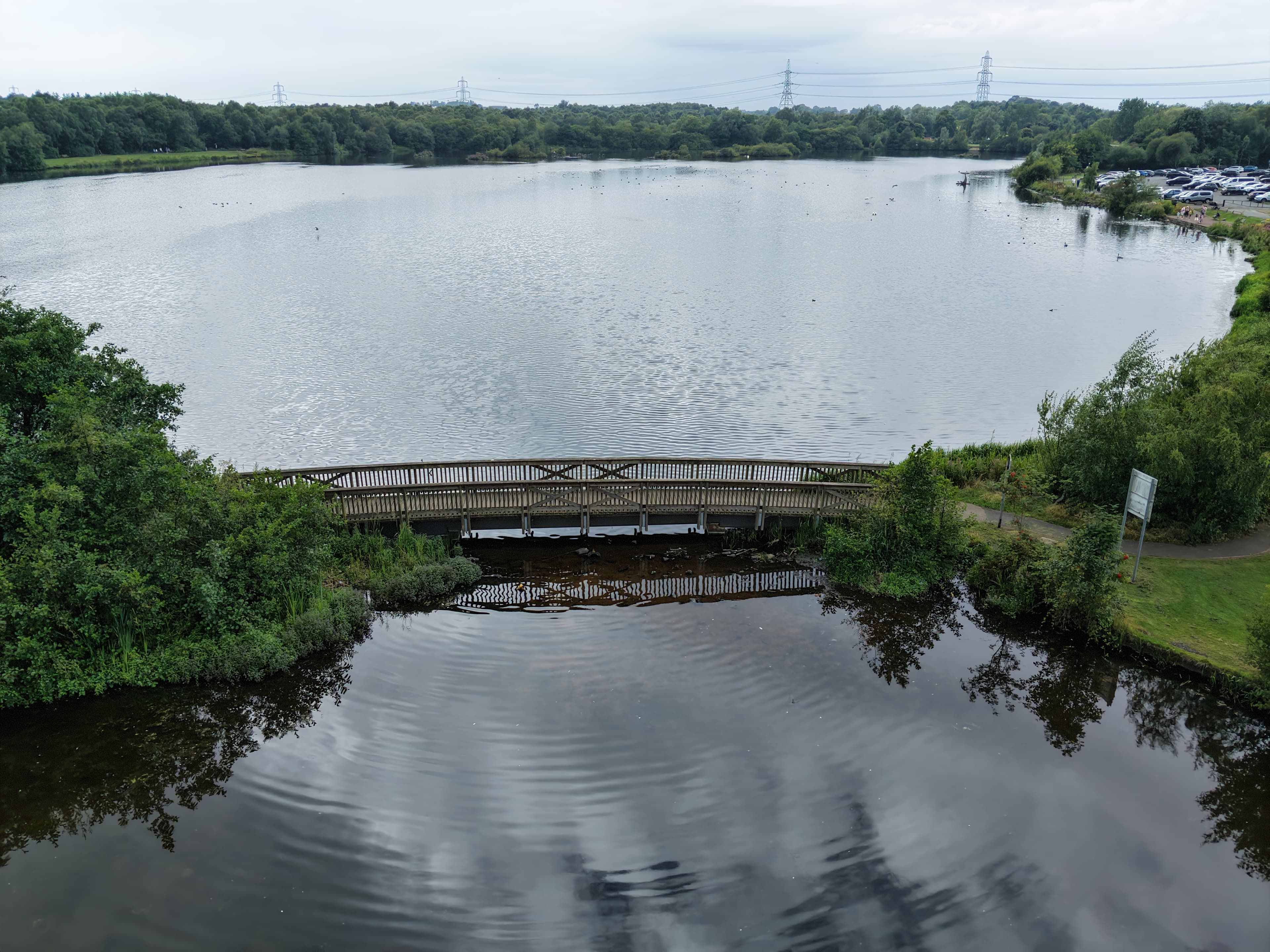 Drumpellier Country Park 2026 Drone image