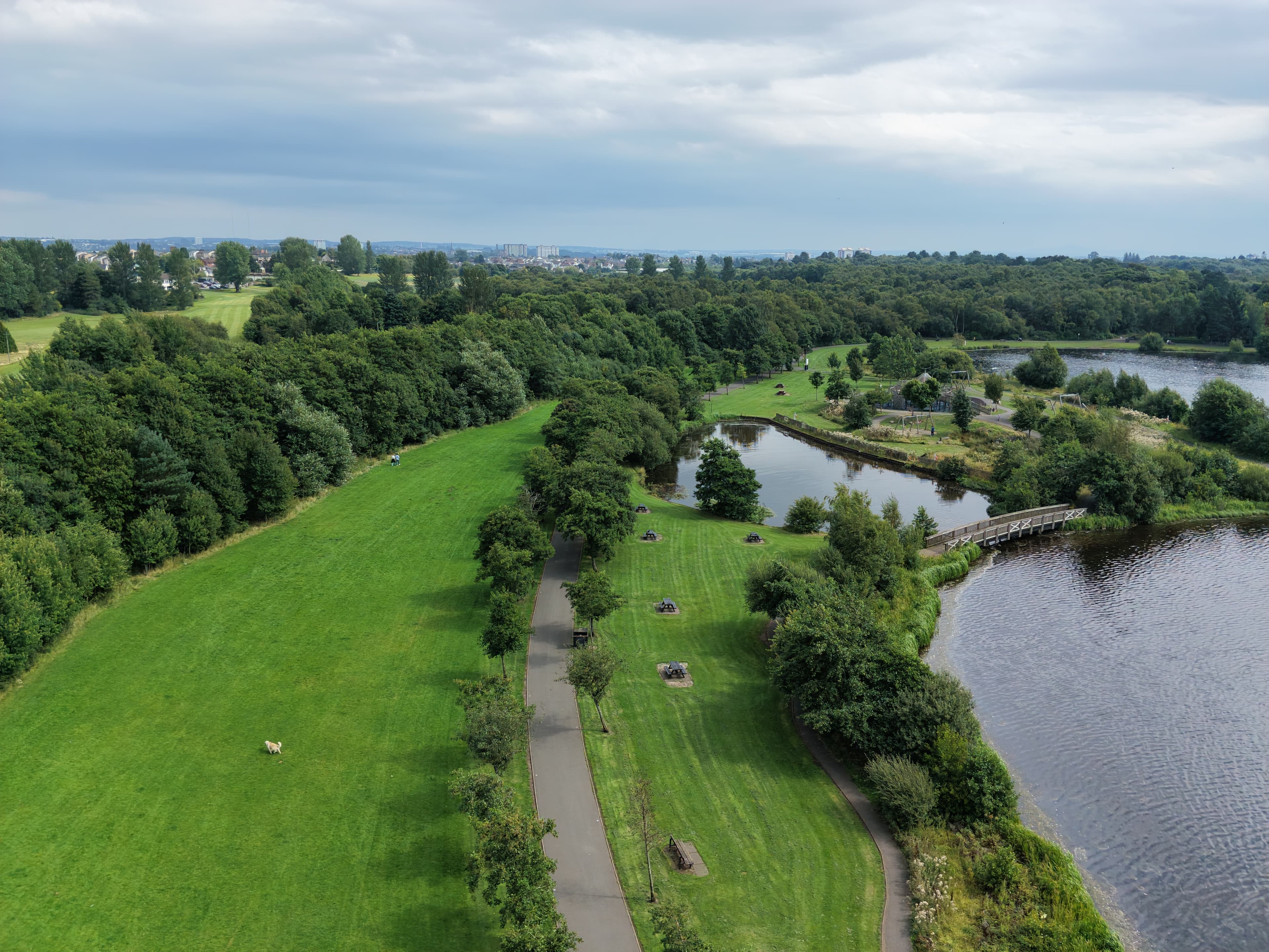 Drumpellier Country Park 2026 Drone image