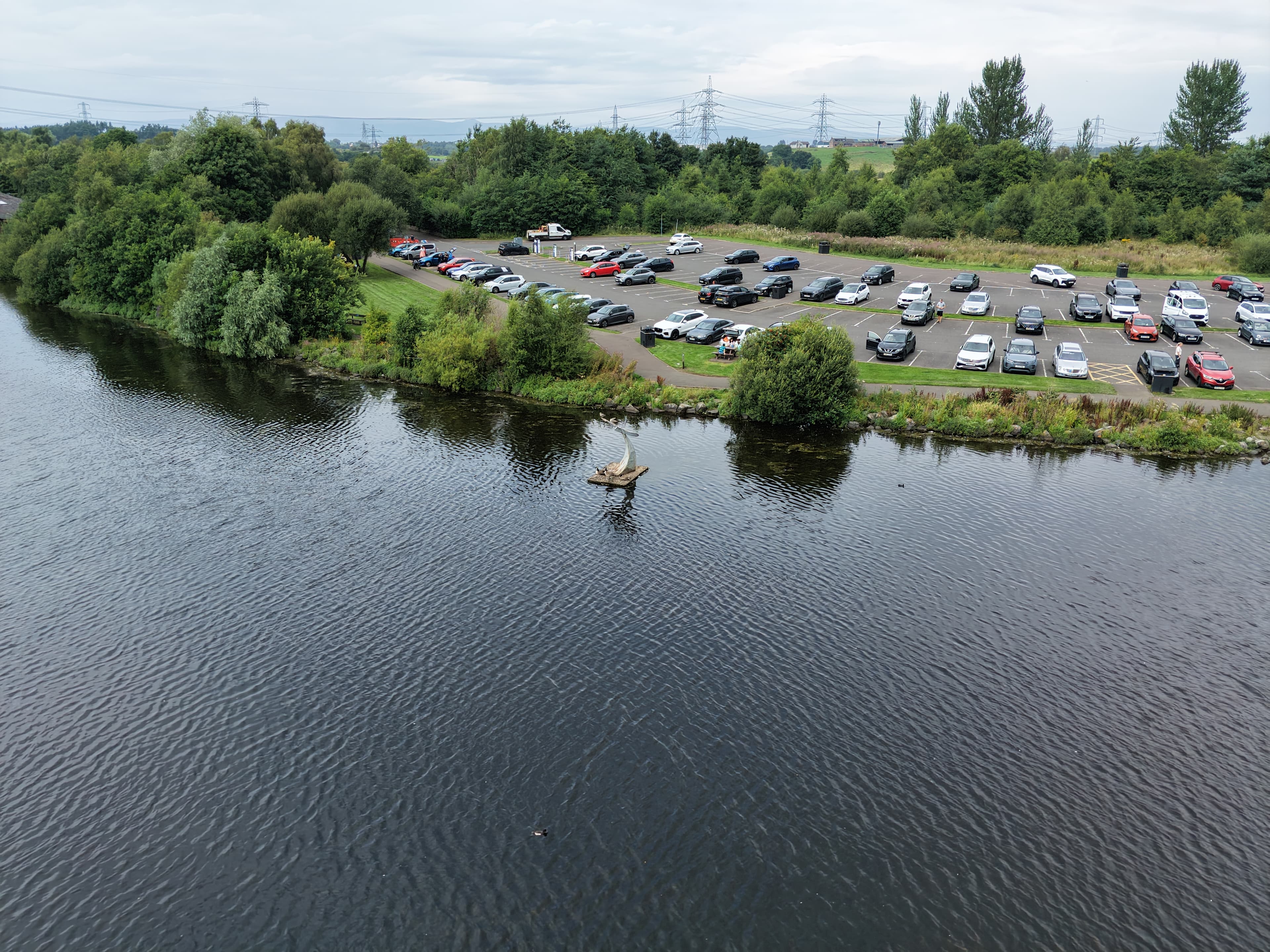Drumpellier Country Park 2026 Drone image