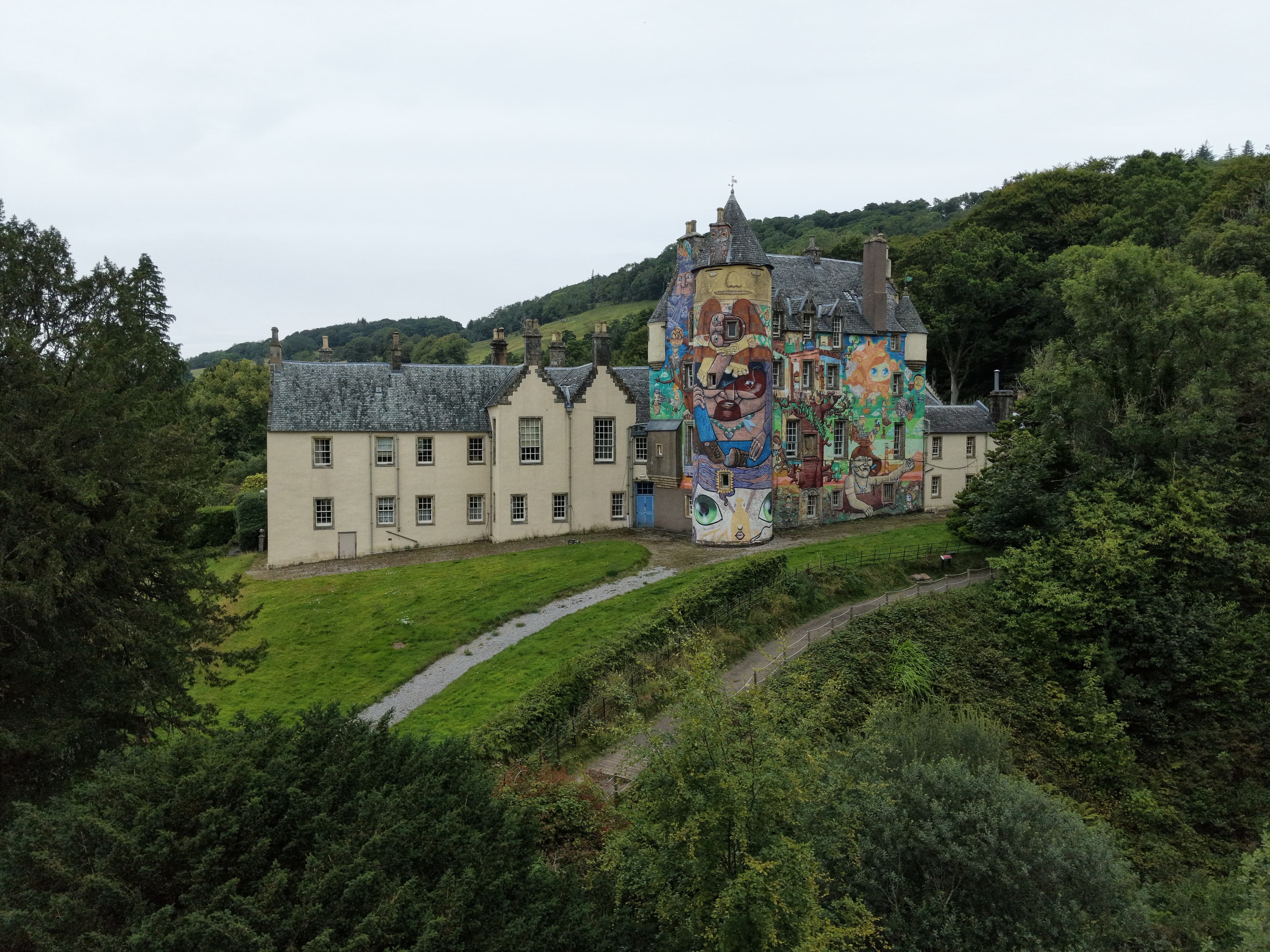 Kelburn Castle drone image 2026