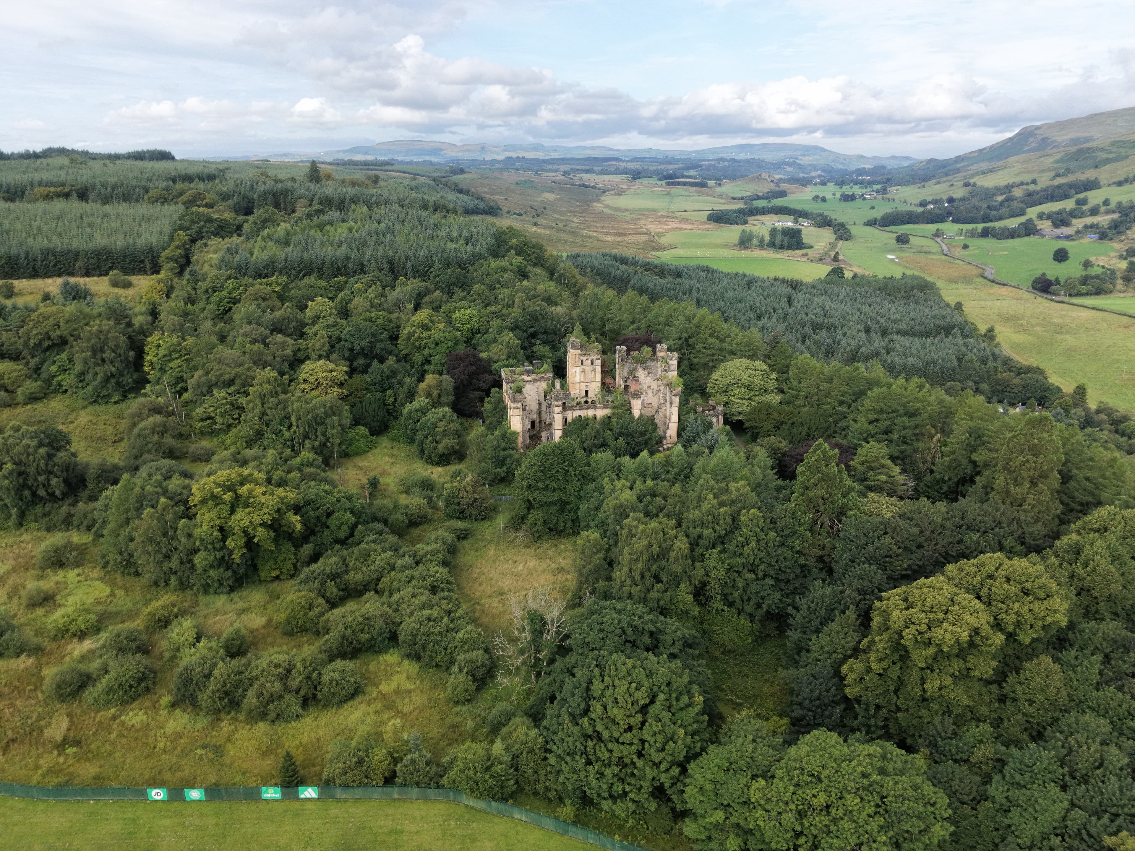 Lennox Castle drone image 2026