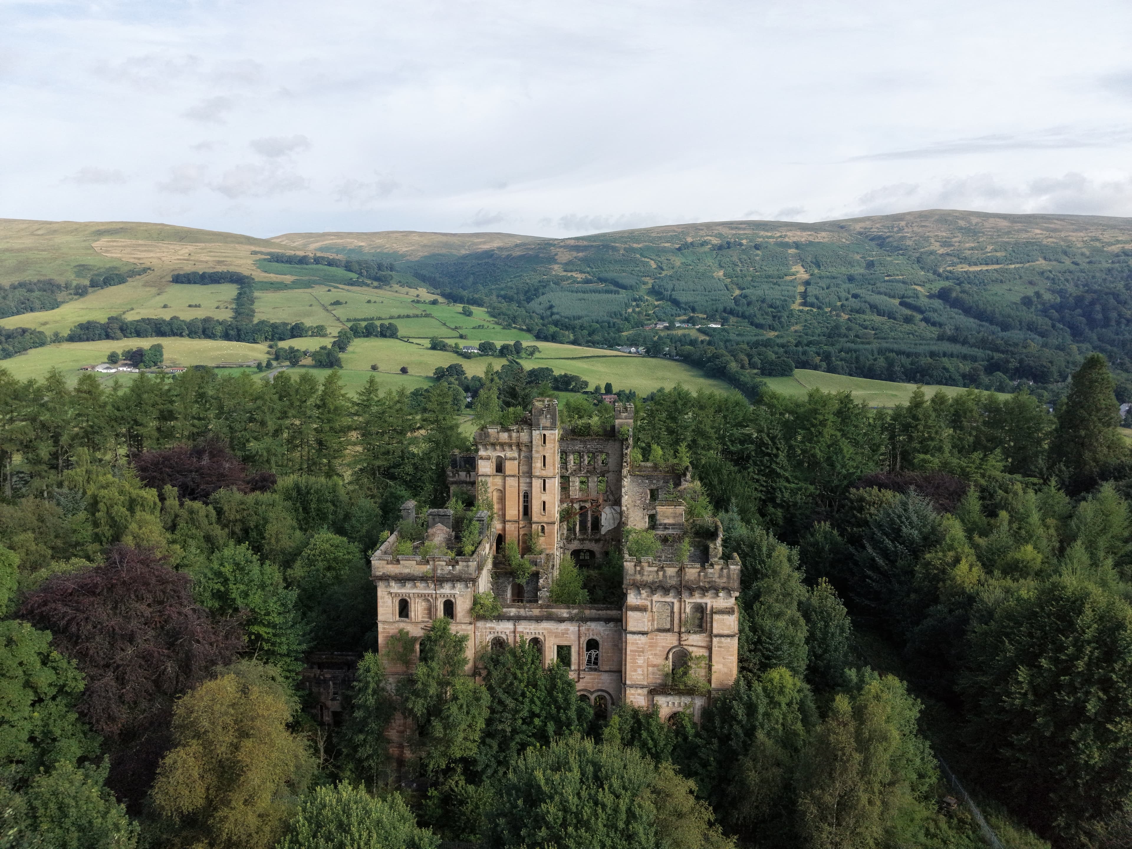 Lennox Castle drone image 2026