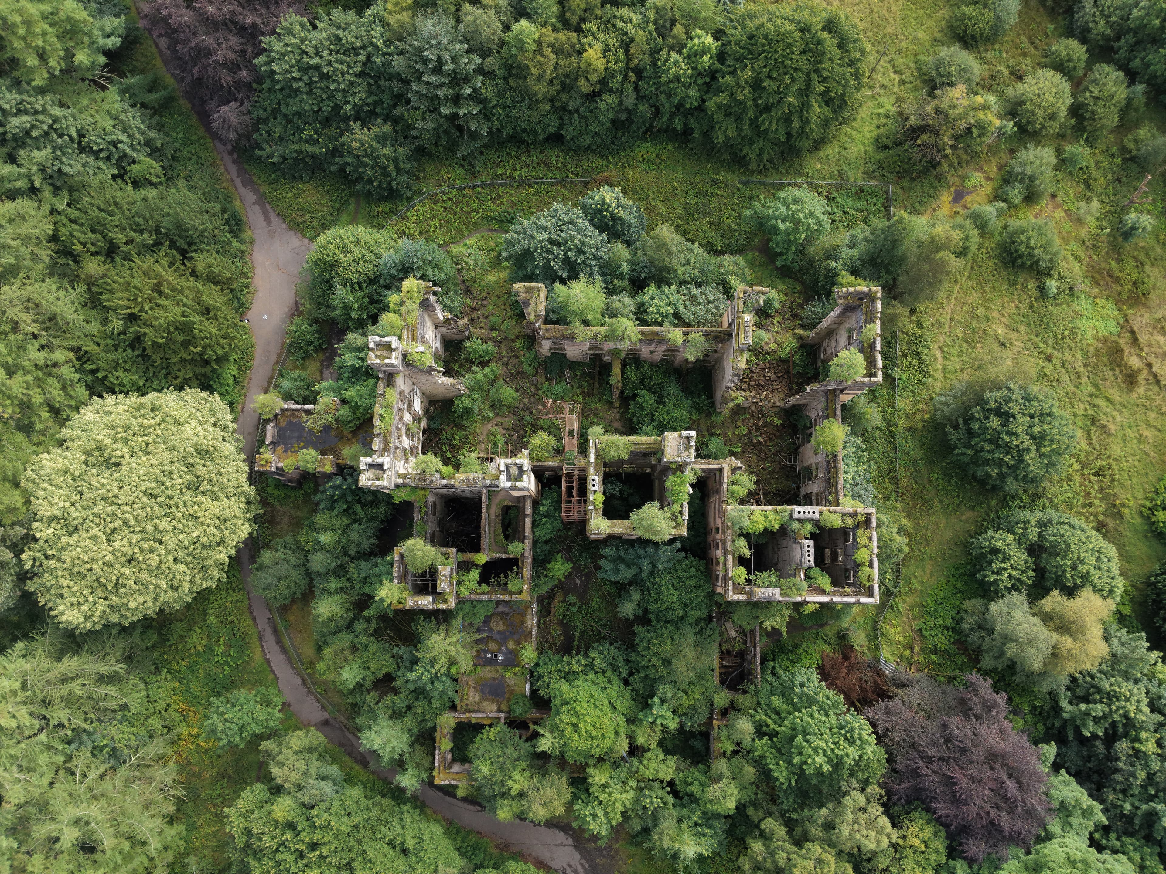 Lennox Castle drone image 2026