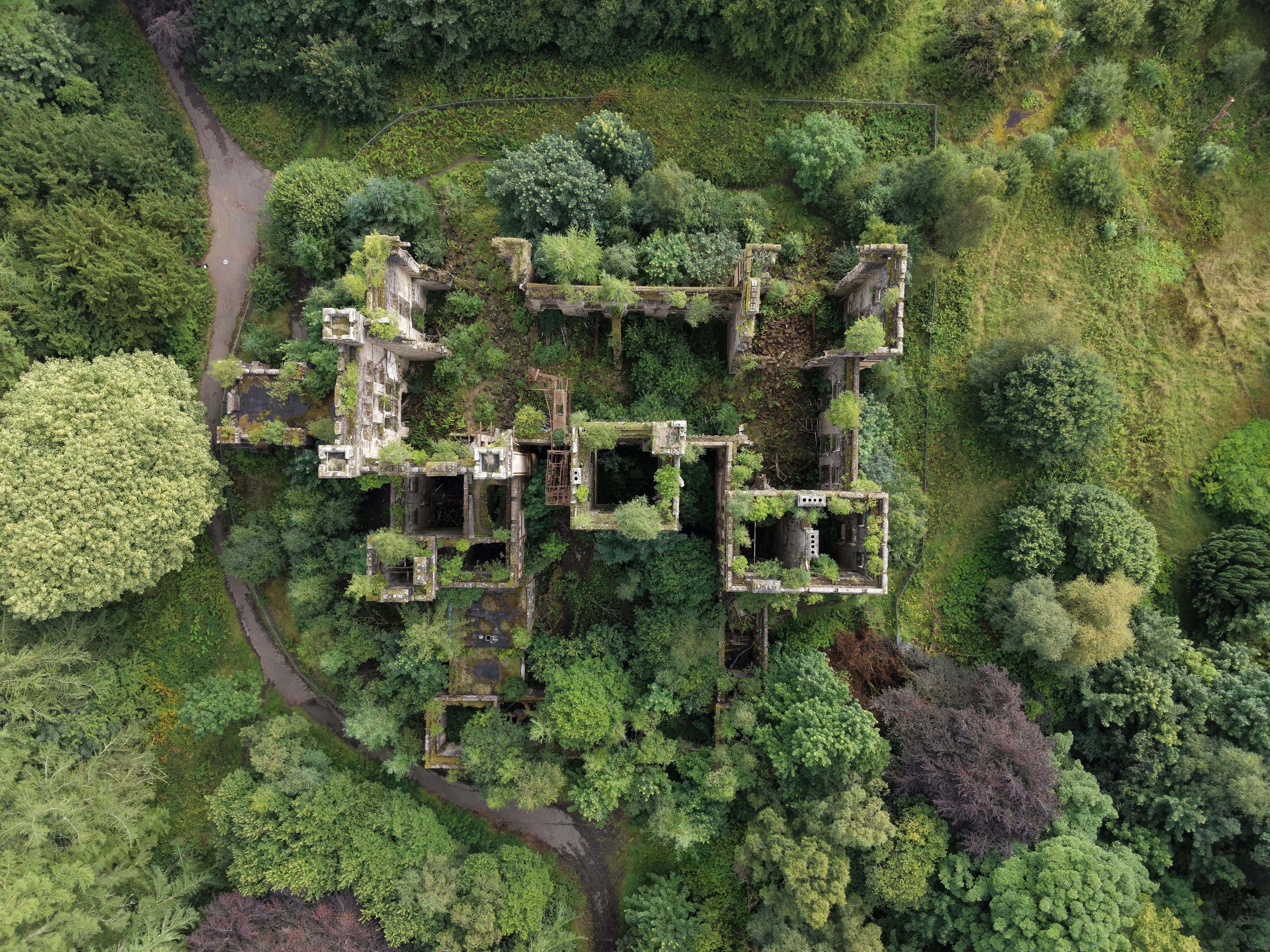 Lennox Castle drone image 2026