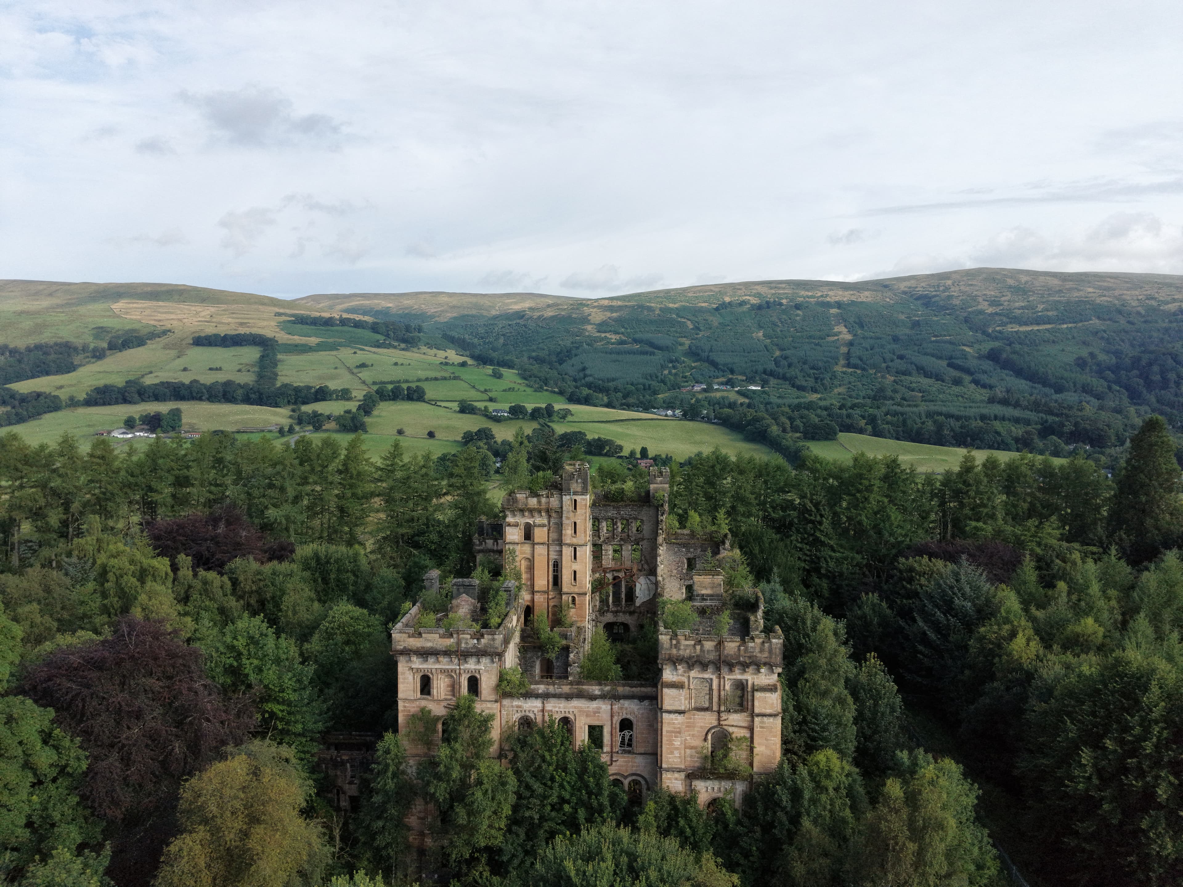 Lennox Castle drone image 2026
