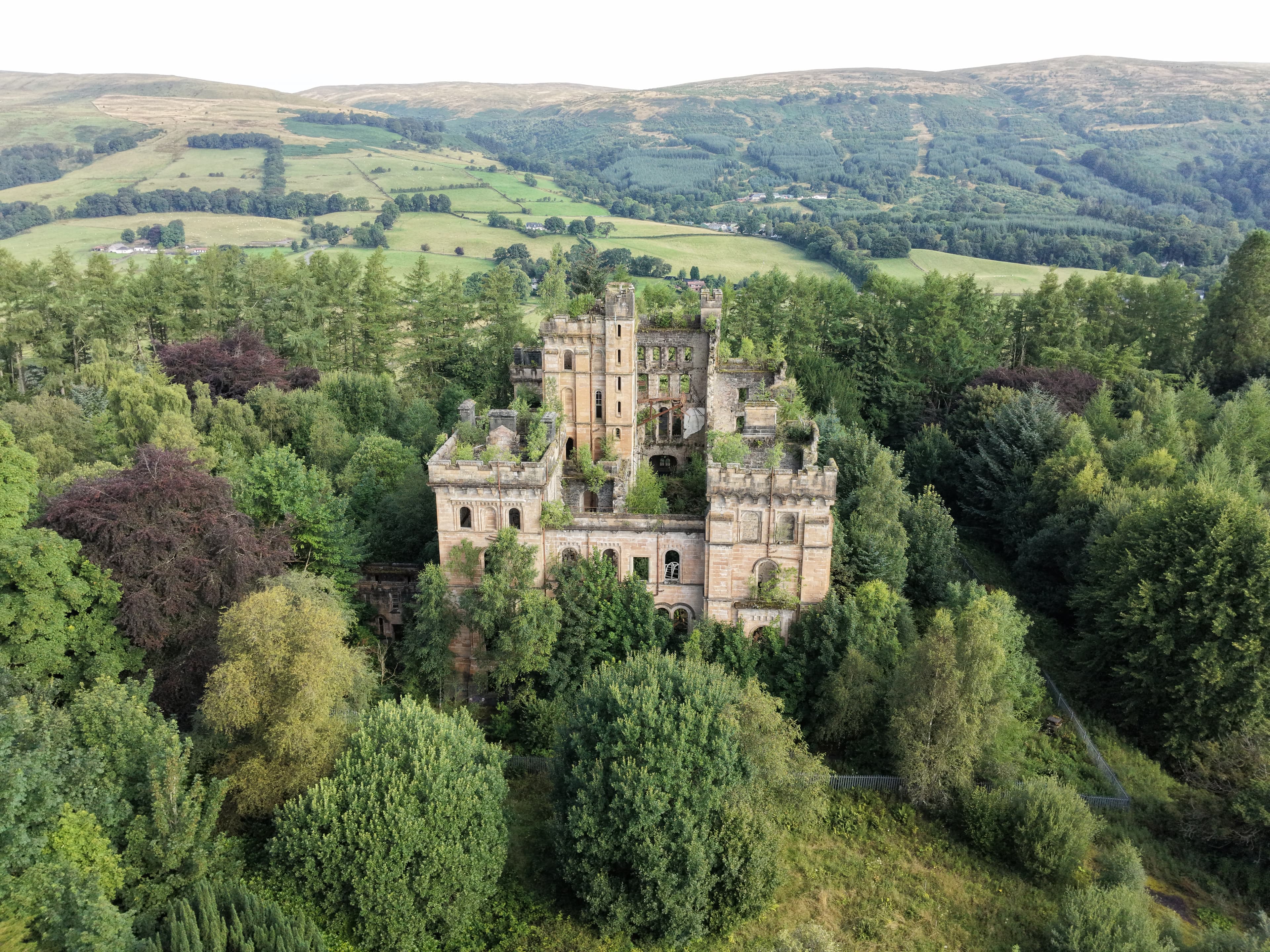 Lennox Castle drone image 2026